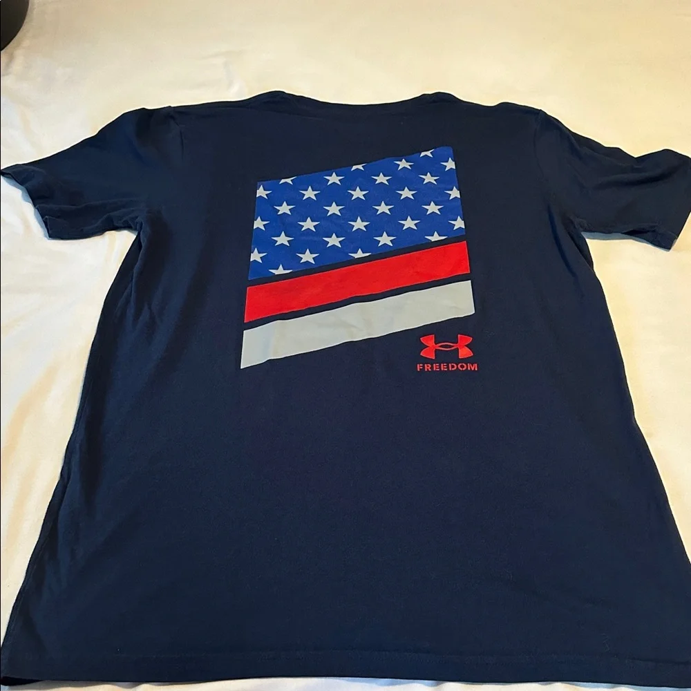 Under Armour Loose Men's Dark Blue Freedom Tee